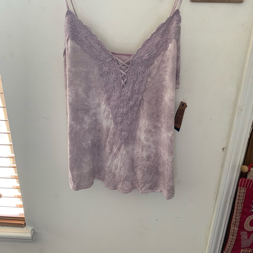 Lace front tank